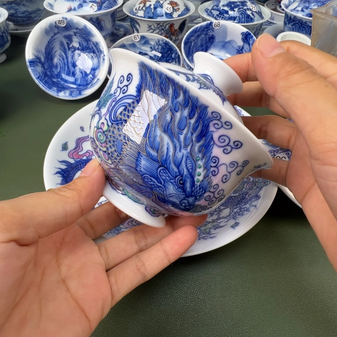 景德镇纯手工纯手绘茶具木木76