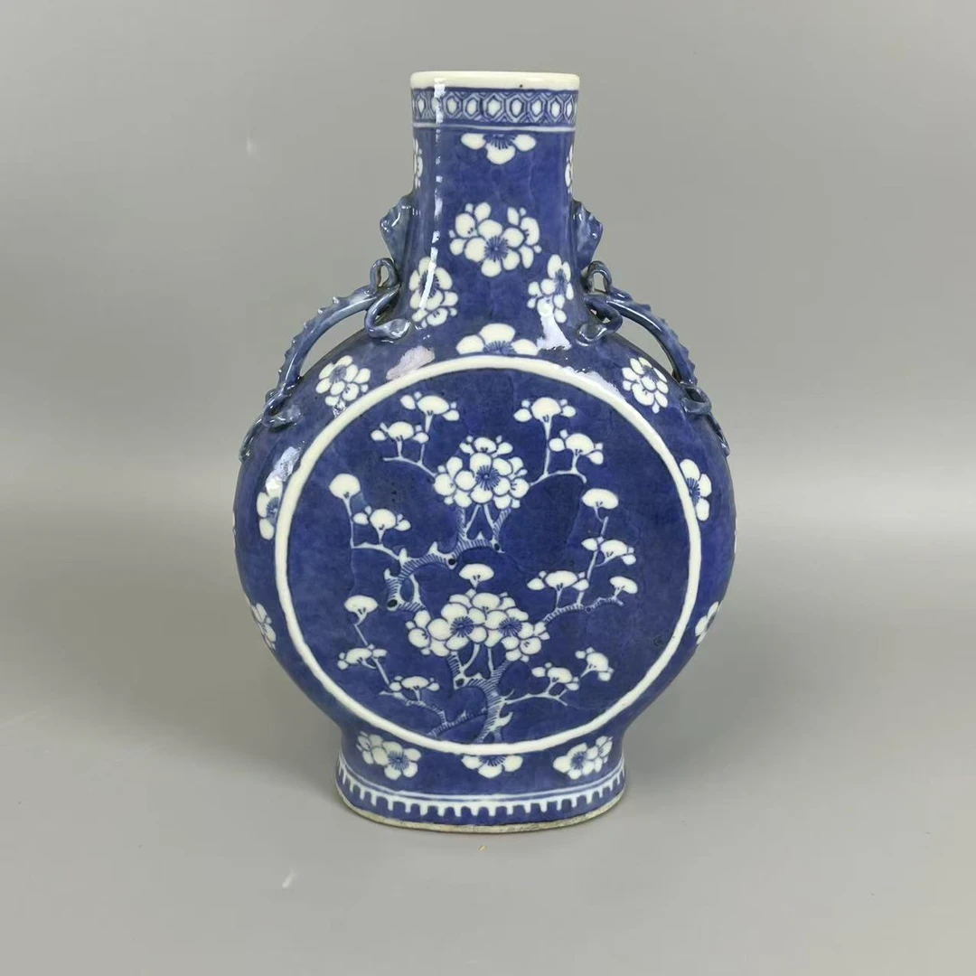6070020光绪青花冰梅抱月瓶