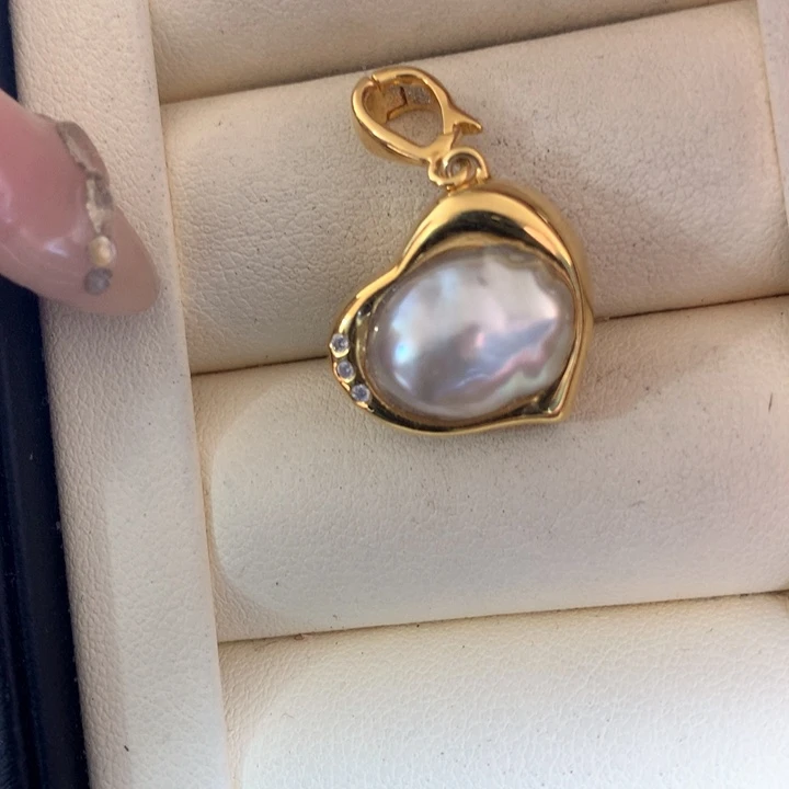 颈饰银S925镶嵌海水珍珠