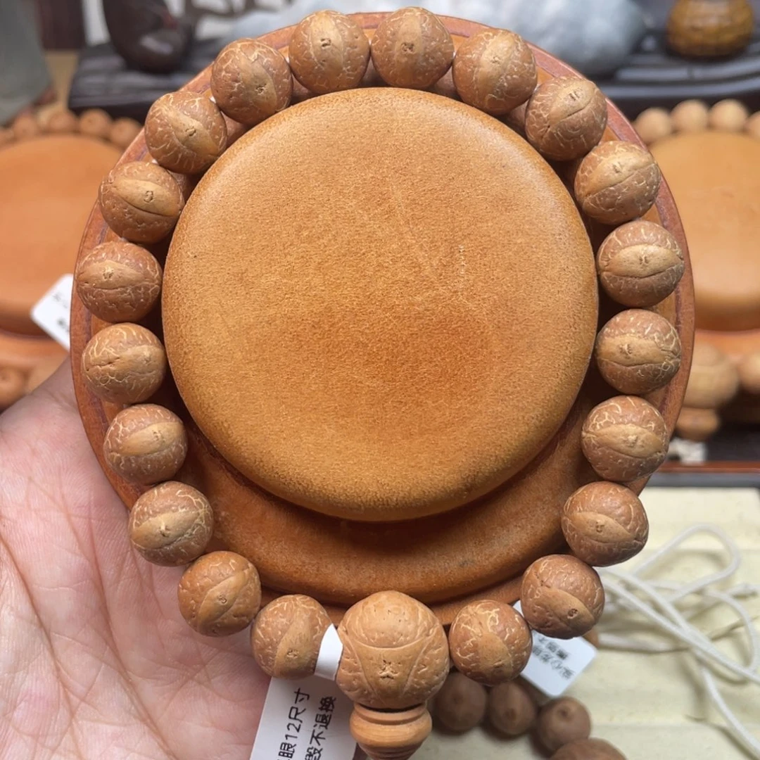 凤眼菩提手串黄金瞳球圆12尺寸左右19号