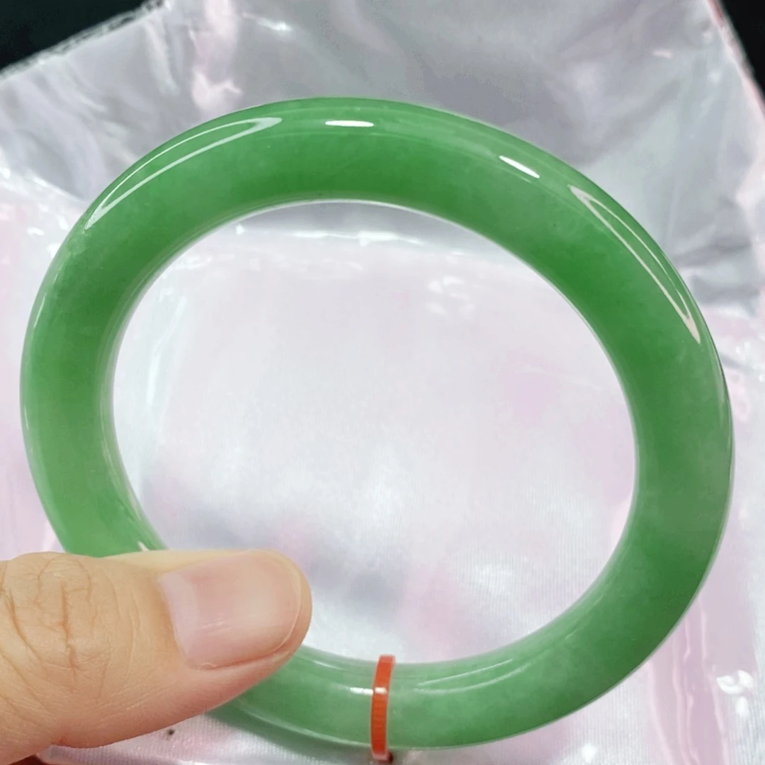 未镶嵌手镯翡翠57圈口圆条力推