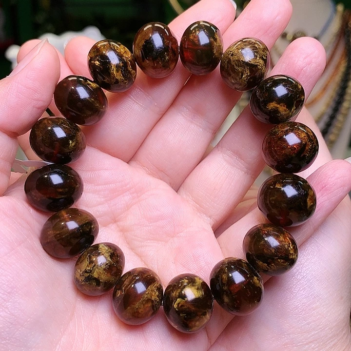 琥珀未镶嵌裸石抚顺琥珀16-349