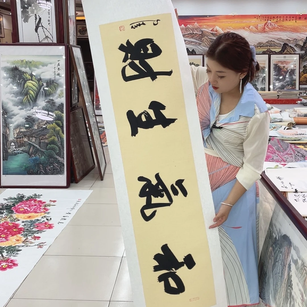 国画纯手绘山水花鸟