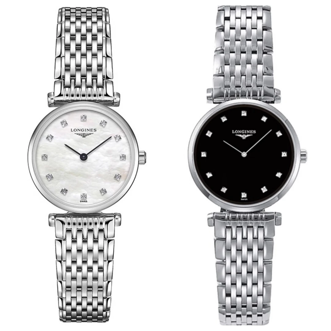 99新 Longines/浪琴 嘉岚209/石英/钻石刻度/表径24mm/女士腕表