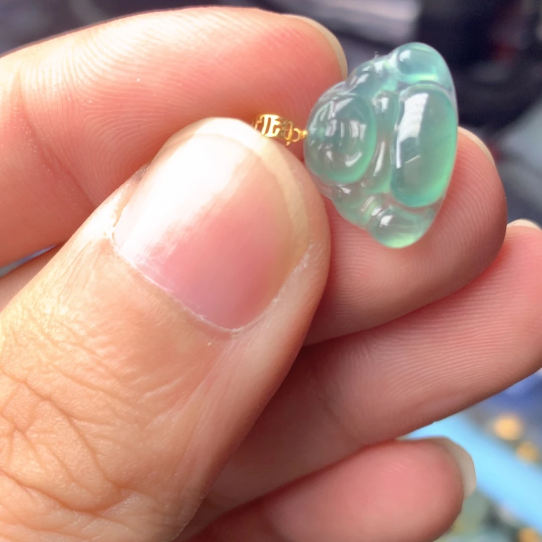 【闪购商品】颈饰18K金镶嵌翡翠翡翠