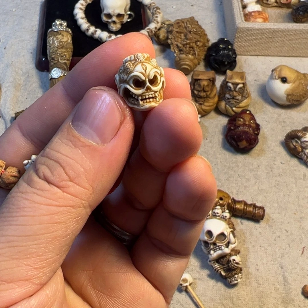 西***沙手串/手链鹿骨尸陀林单颗三通