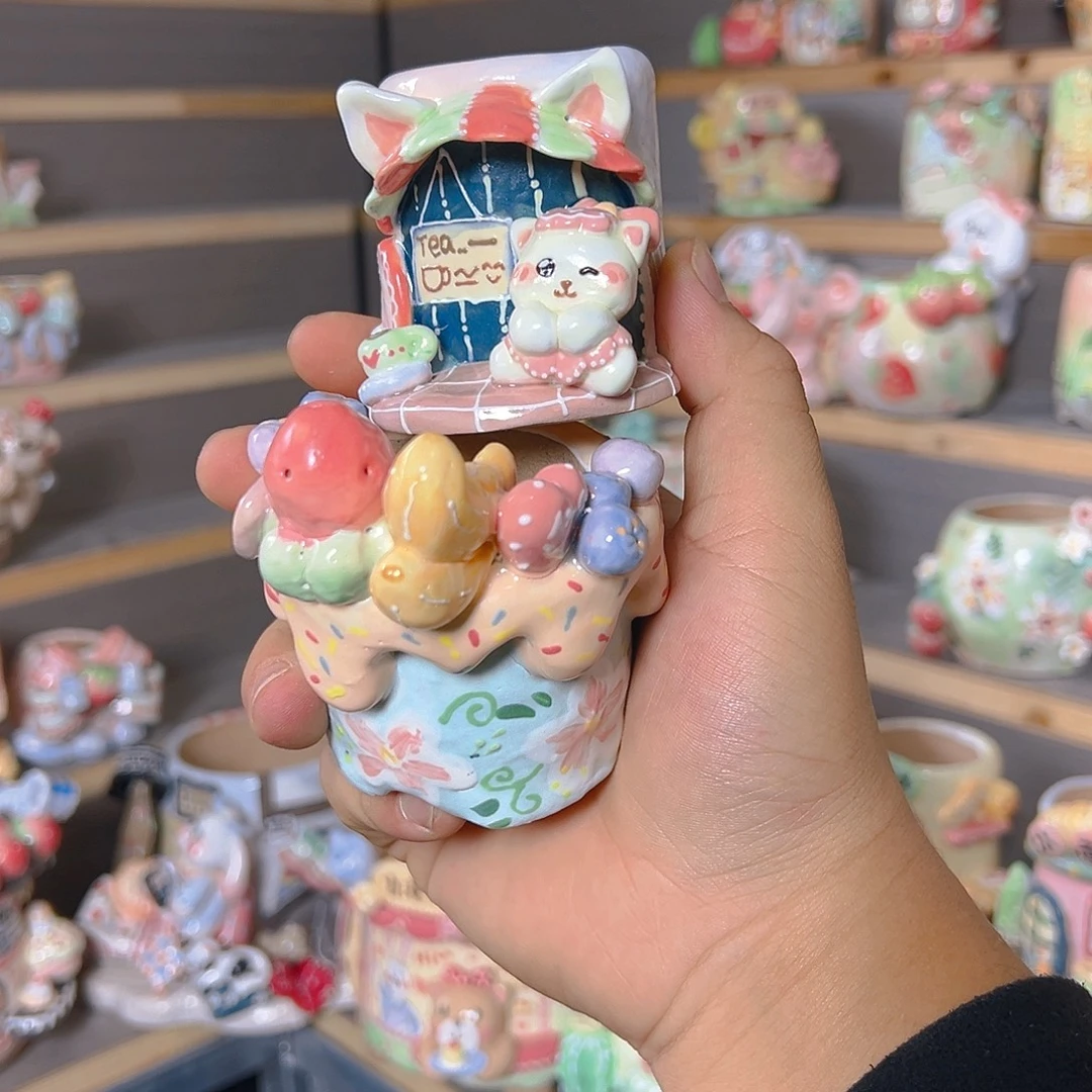 ꒰****老梧家的手工多肉花盆