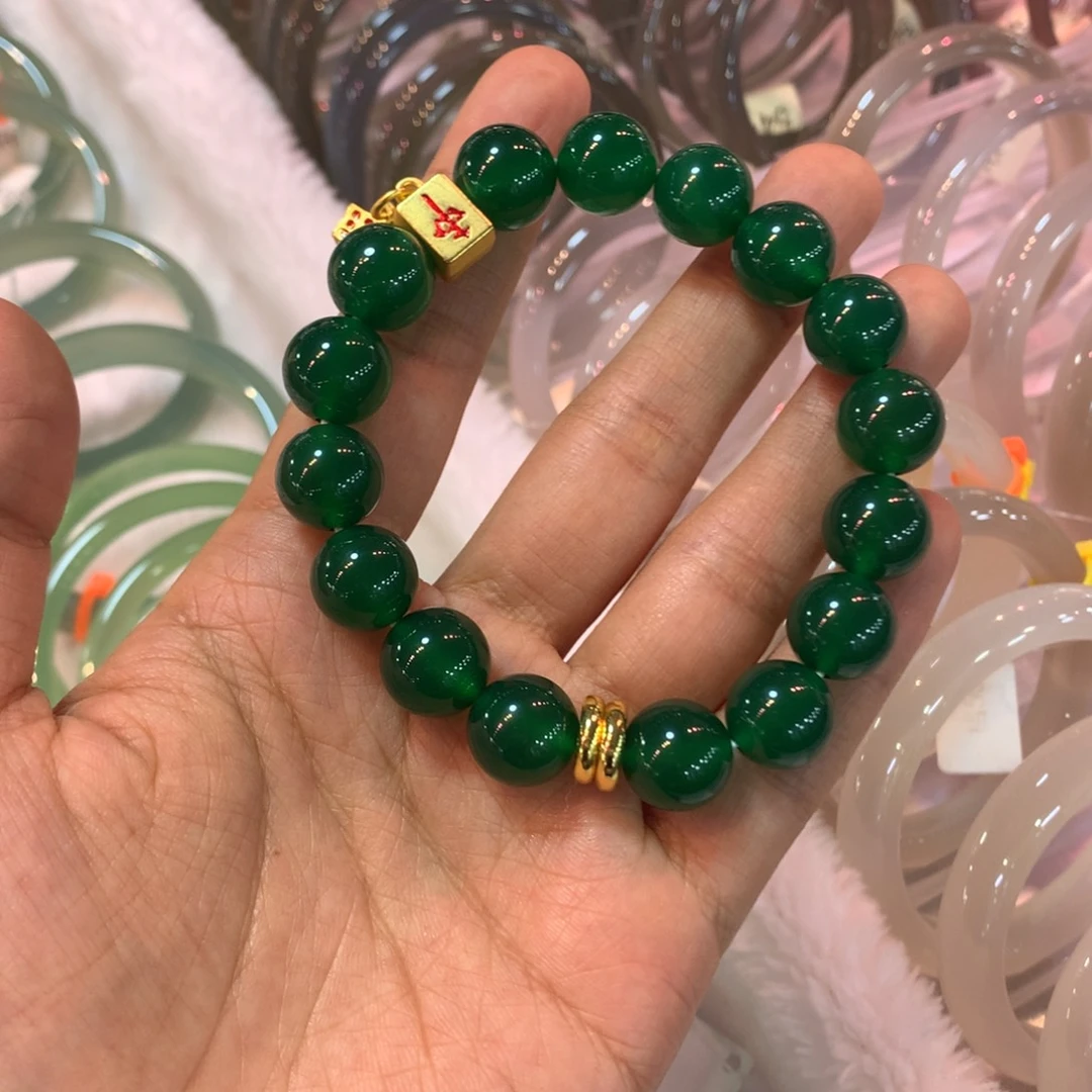 【闪购商品】玛瑙/玉髓手链合金?****琳
