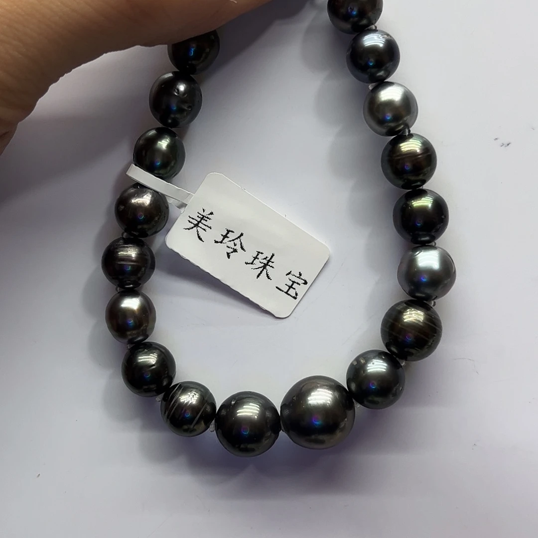 银S925镶嵌海水珍珠手绳