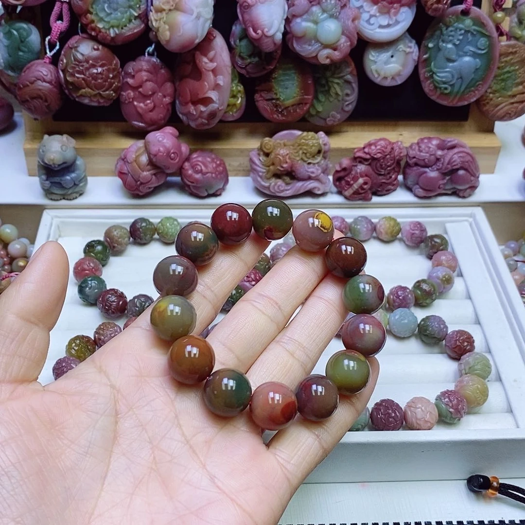 玛瑙/玉髓盐源玛瑙手串未镶嵌