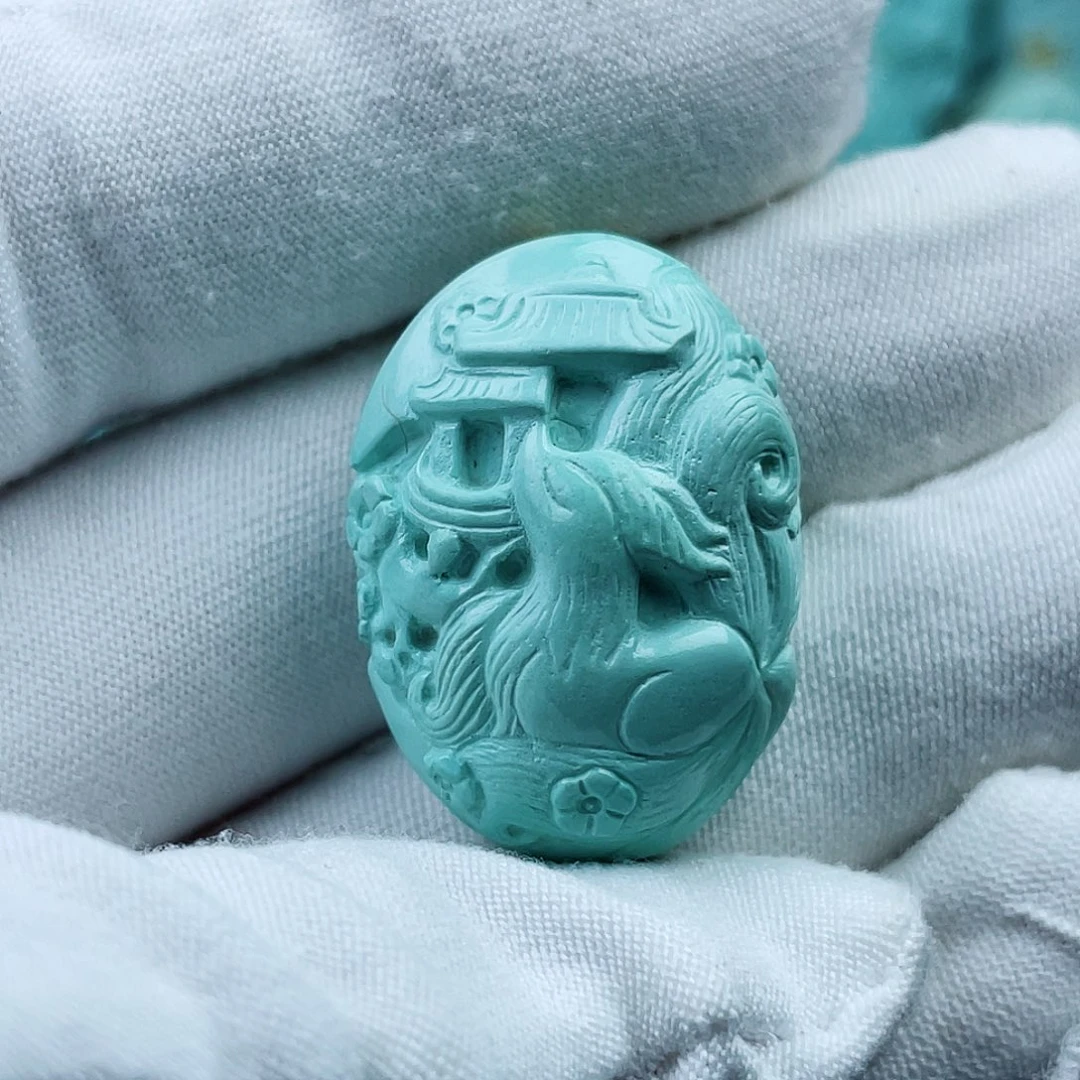 未镶嵌绿松石珠宝奇石