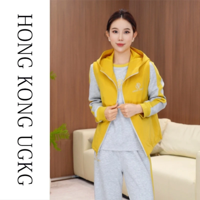 UGKG运动套装2025新款女秋贵夫人品牌卫衣三件套WW-73253ZH063
