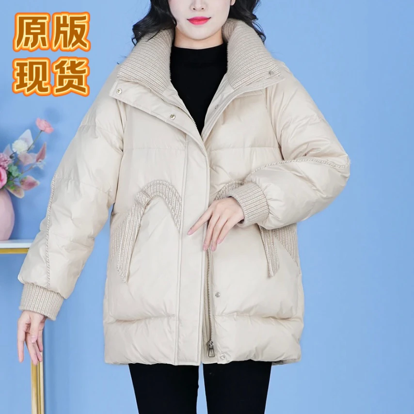 【羽绒服优质白鸭绒】2025年秋冬新款时尚洋气宽松保暖加厚休闲显瘦