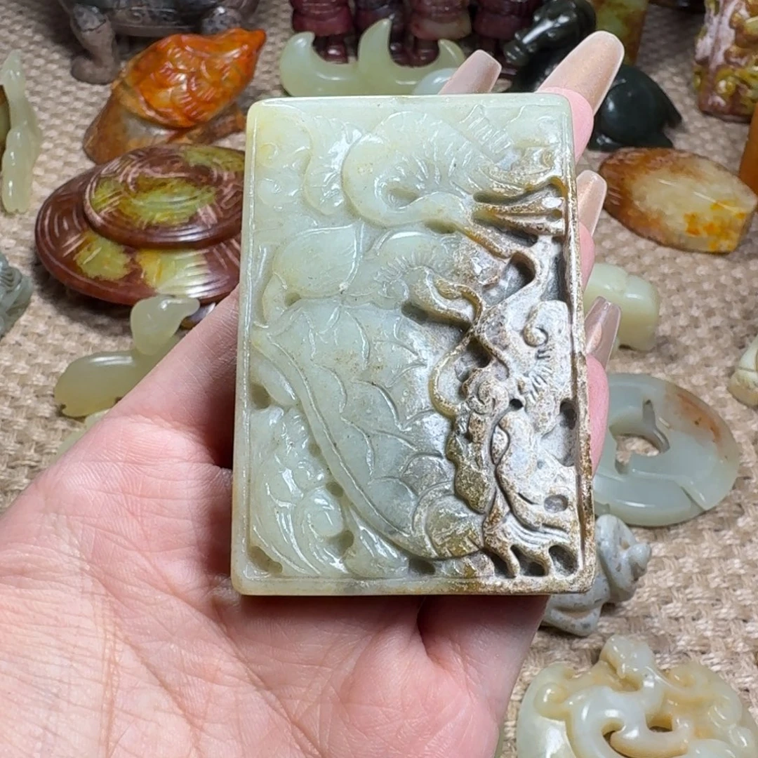 吊坠白玉菩提挂件