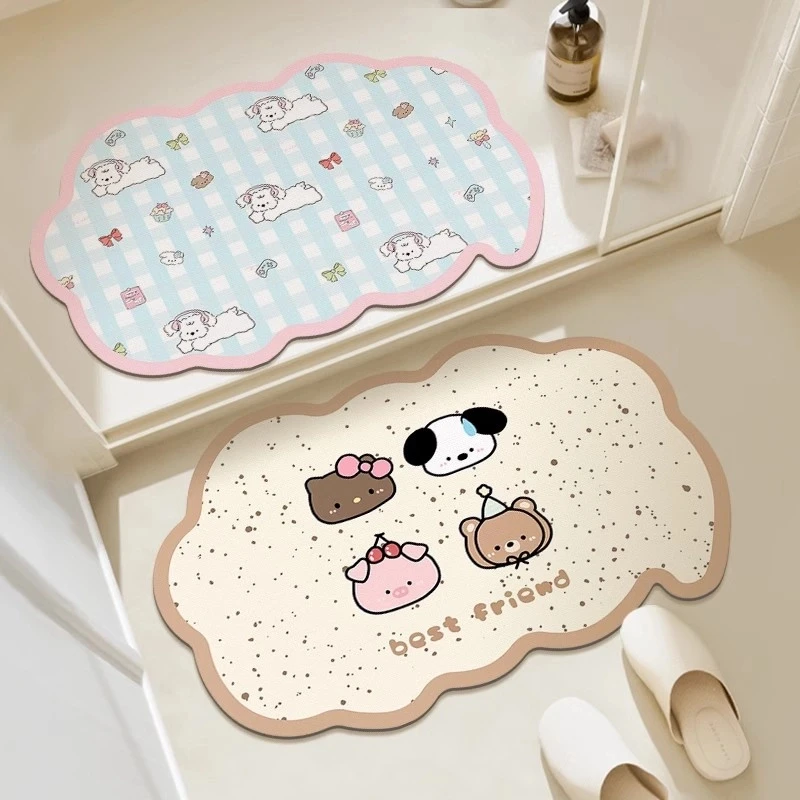 帕恰狗浴室地垫硅藻泥吸水速干脚垫免洗防滑洗手间家用卫生间地毯