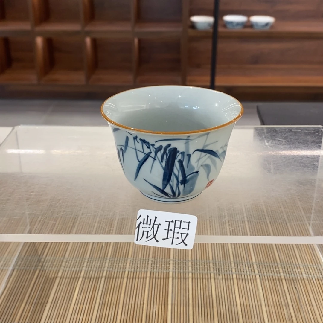 釉下彩老陶泥手工绘制