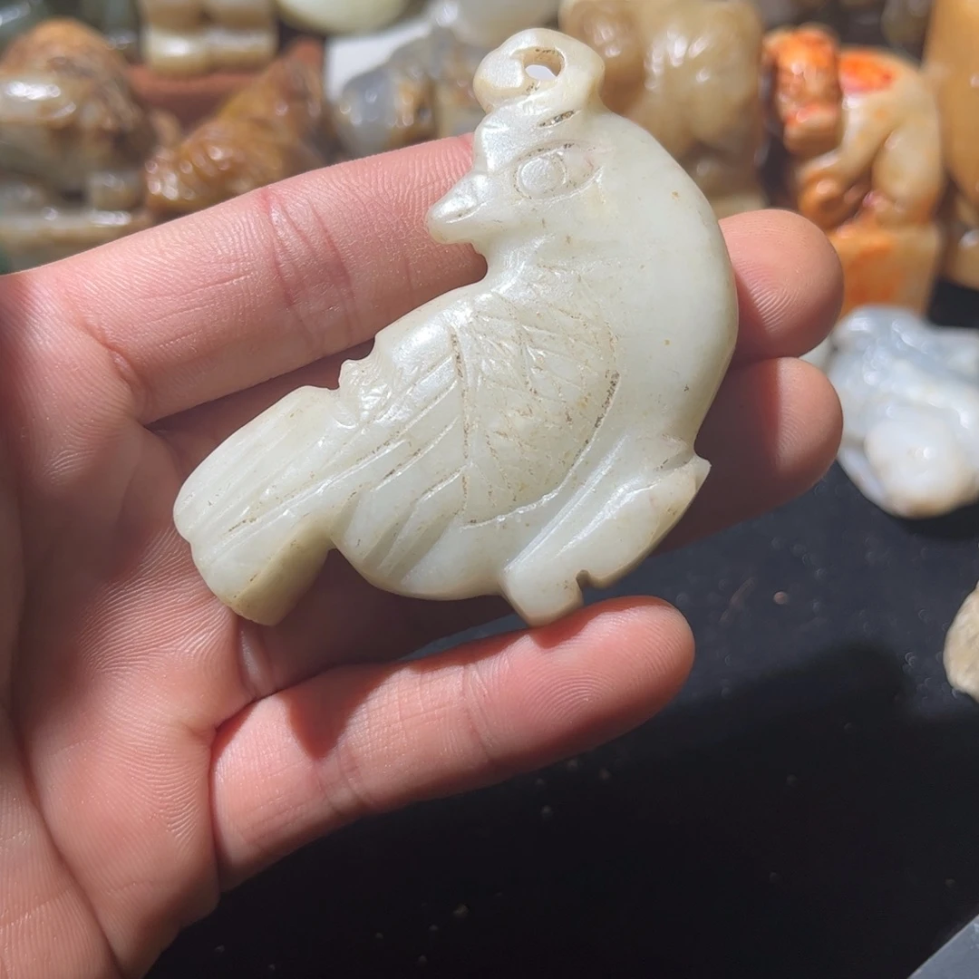 和田玉未镶嵌挂件