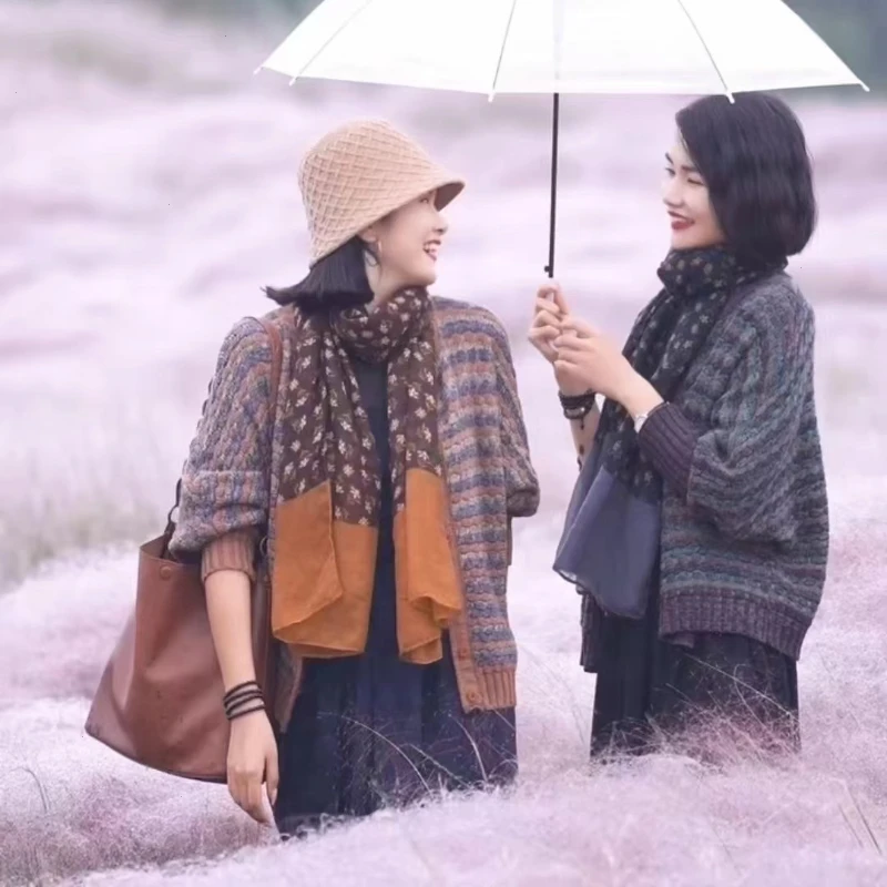 【K4】2025新款女士针织衫开衫毛衣外套短款上衣女装