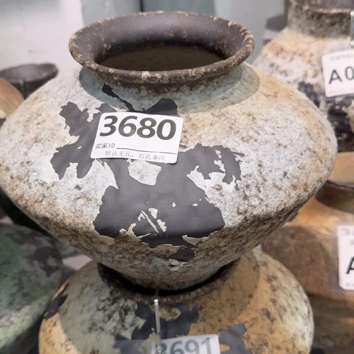嗨***瓷片景德镇高温高温花器编码3680高23口10默认无孔