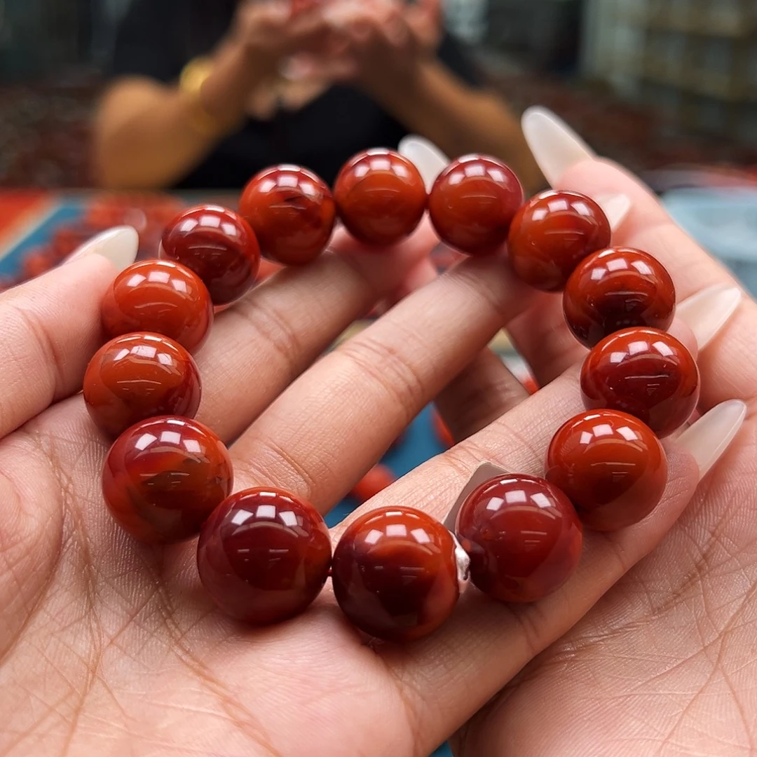 孙***燊未镶嵌手串南红玛瑙瓦西传承级南红16+