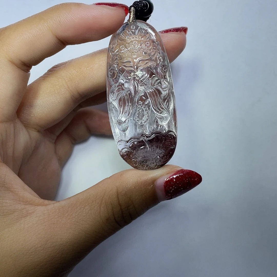 未镶嵌吊坠(不含链)水晶绿幽灵吊坠