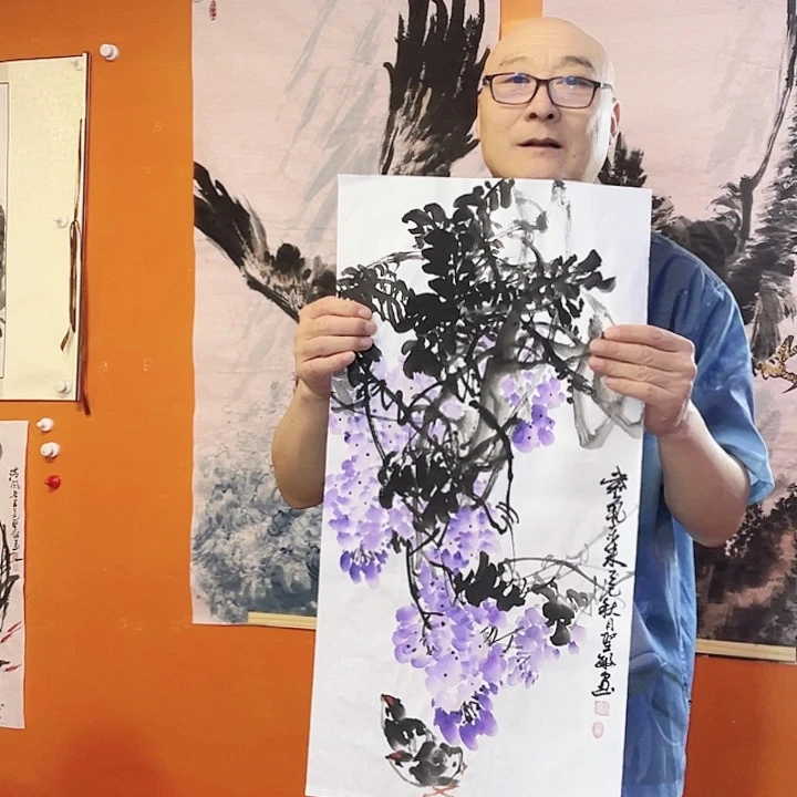 国画张圣敏先生纯手绘作品