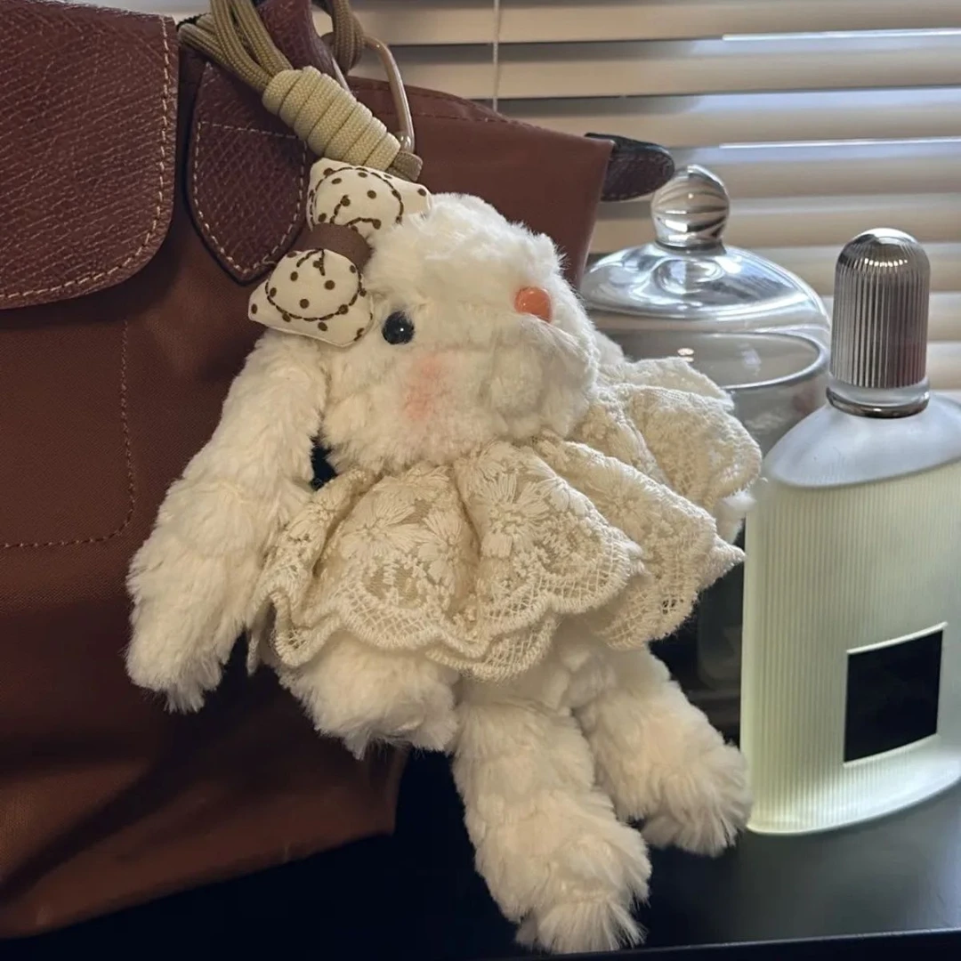 可爱垂耳兔毛绒yummy兔子玩具新年玩偶公仔钥匙扣包挂饰闺蜜礼LW