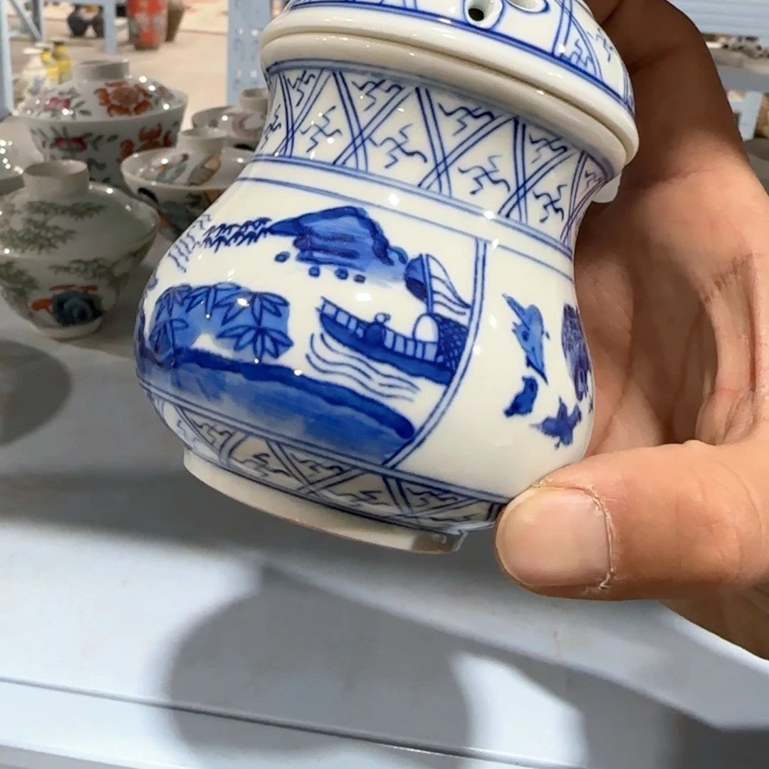 瓷片摆件手绘瓷器全部处理了吧