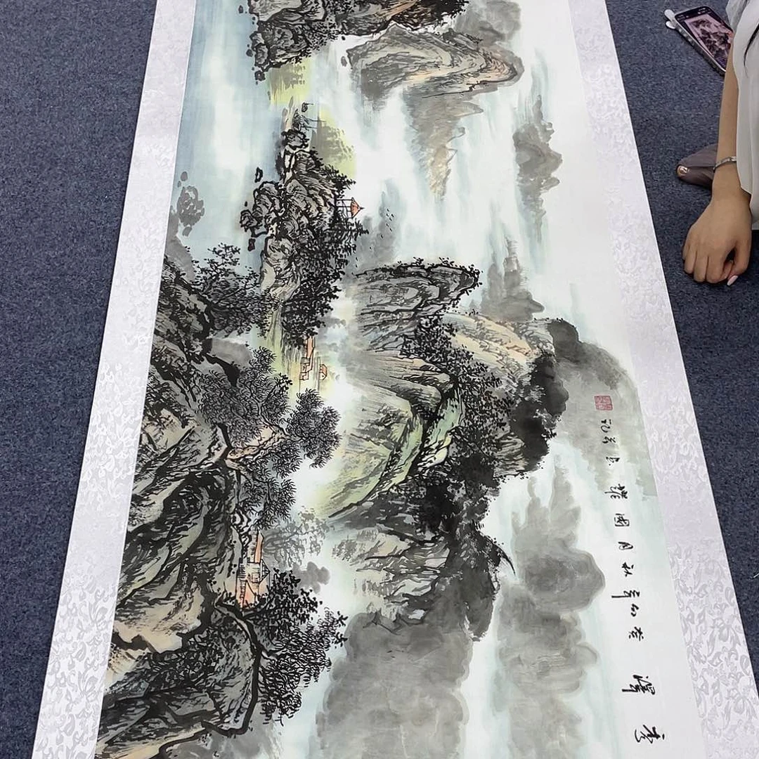国画作品小姐姐放漏…