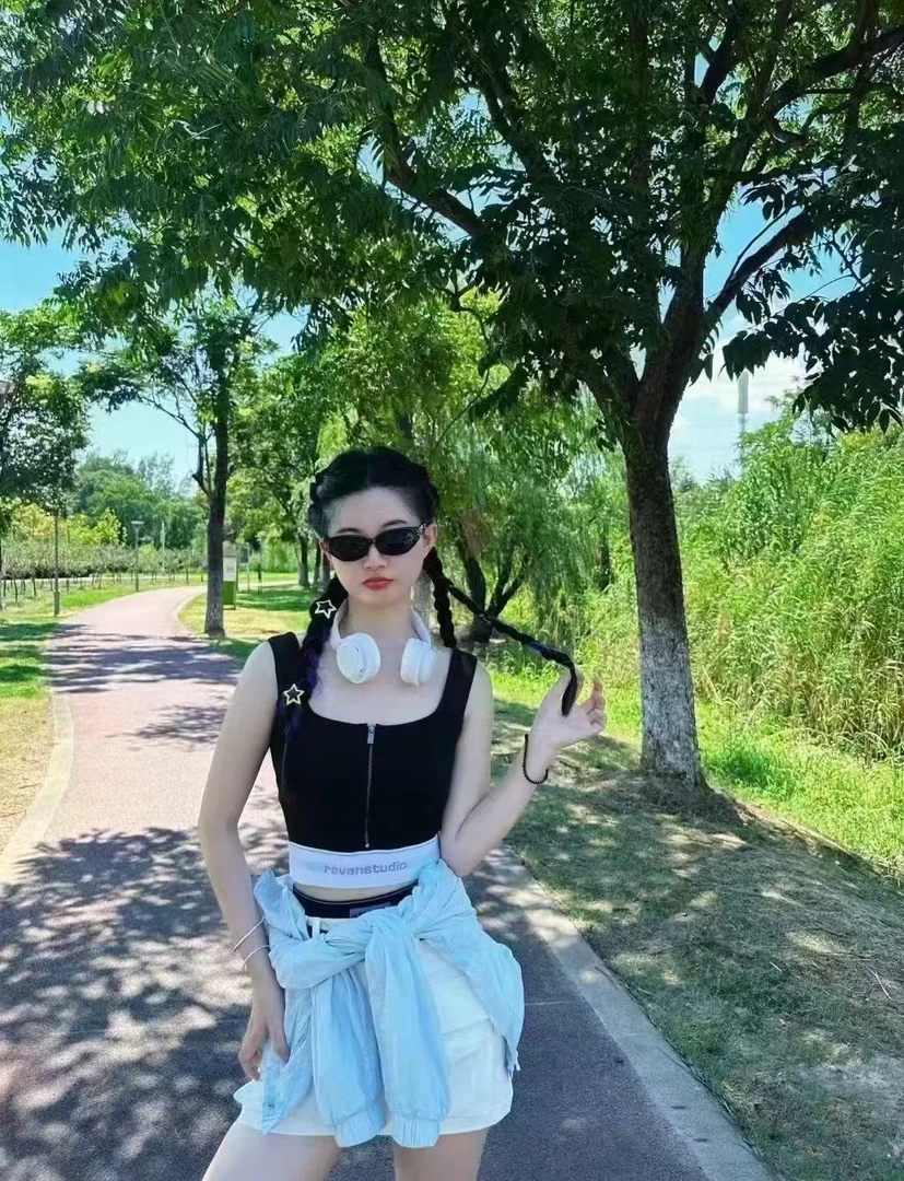 【RV拉链撞色背心】2025夏新品字母印花背心吊带