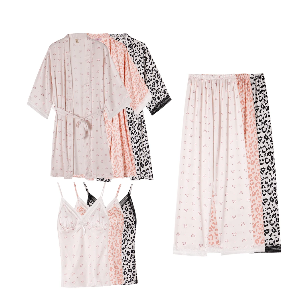 【温柔法则】夏季蕾丝精致缎面舒适休闲家居服-2432