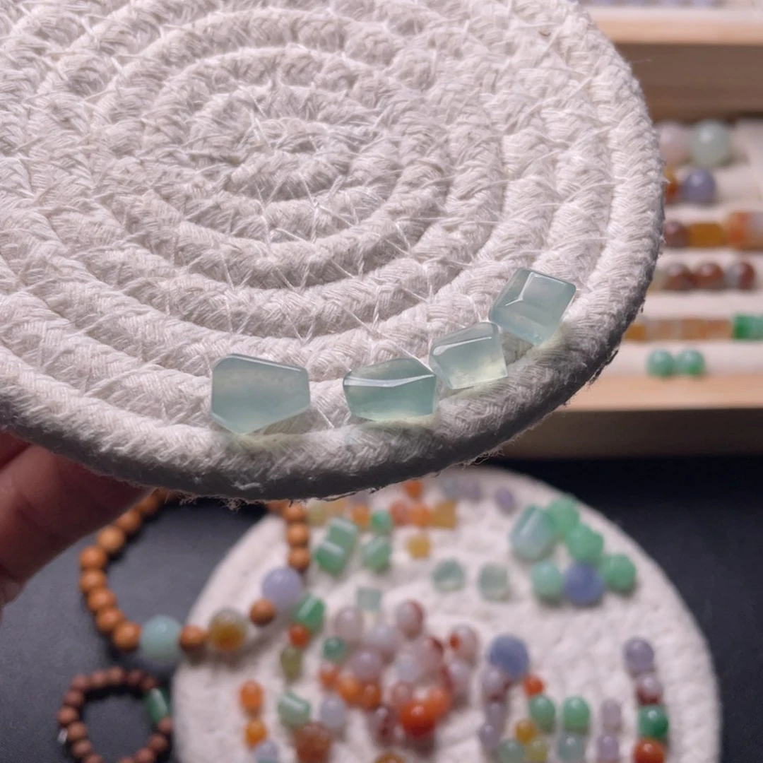 未镶嵌手链翡翠冰蓝随行单颗价格