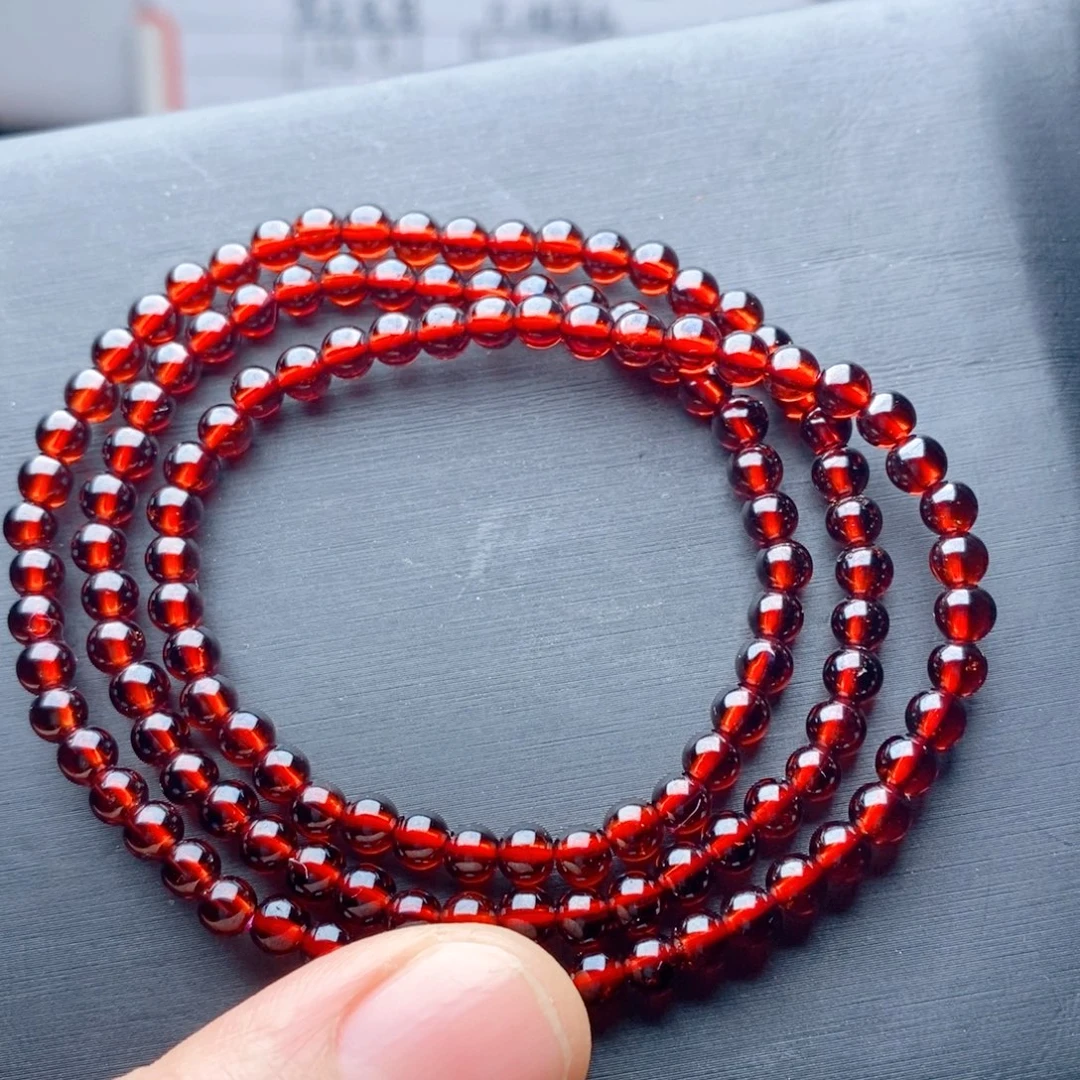 未镶嵌石榴石手链4.4玻璃体大清仓