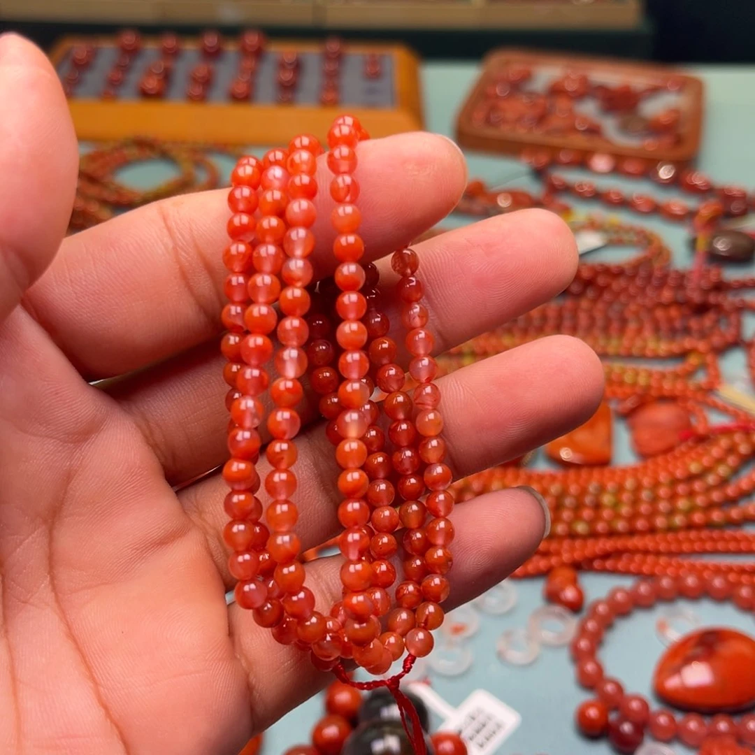 手链未镶嵌南红玛瑙多圈卡4十