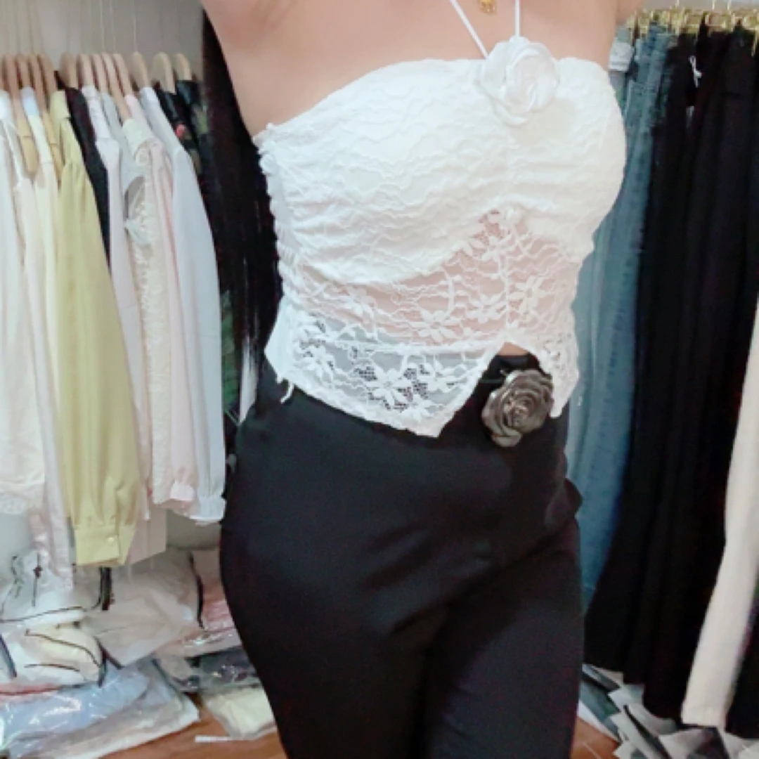 抹胸蕾丝小美背吊带