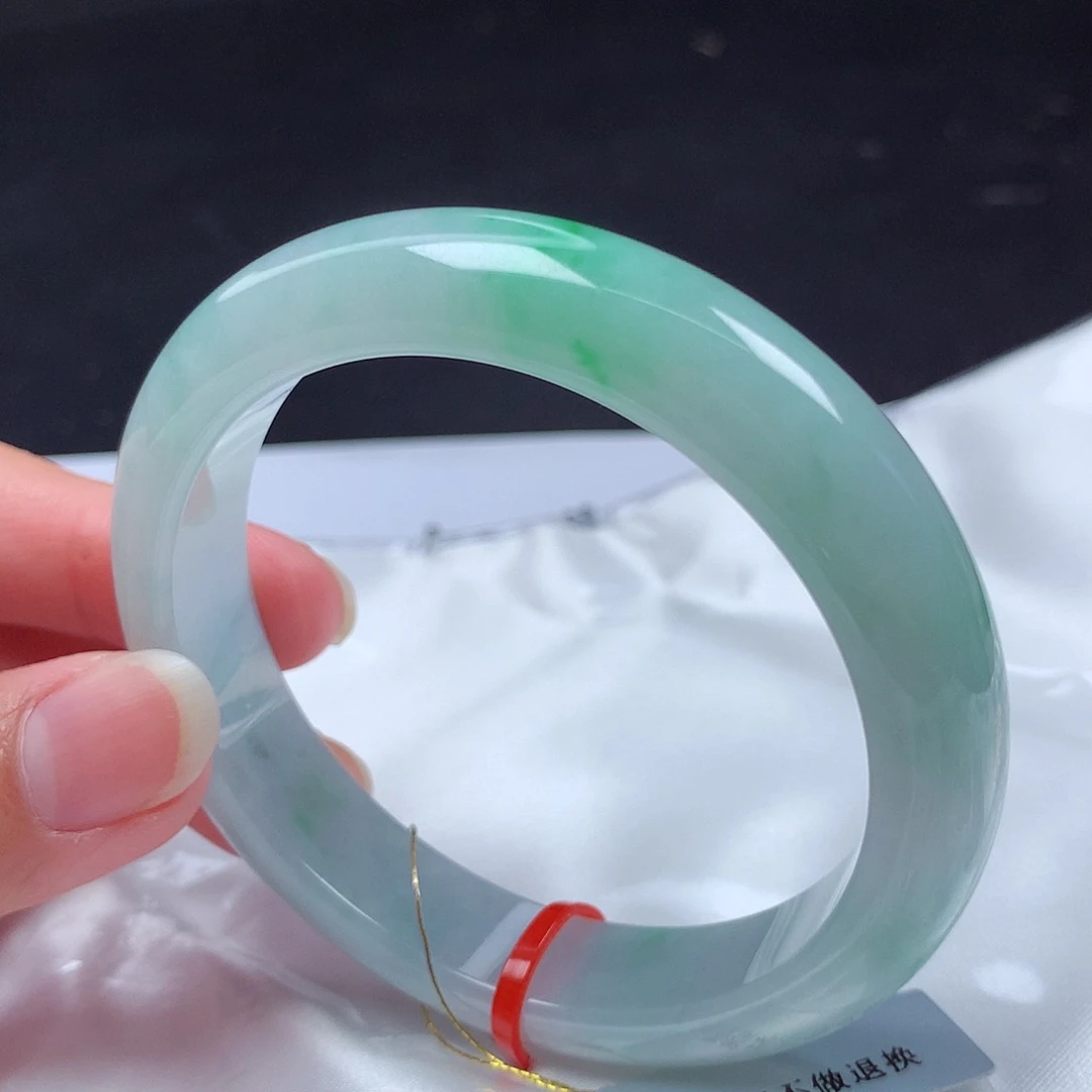 翡翠未镶嵌手镯58圈m114545