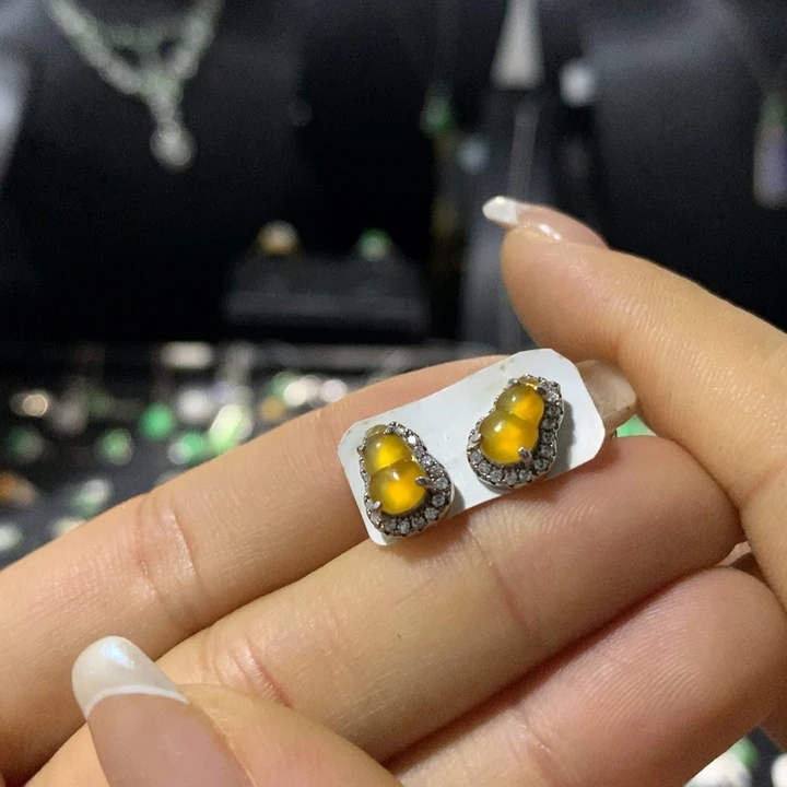 翡翠银S925镶嵌戒指