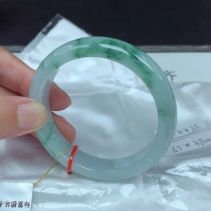 翡翠未镶嵌手镯57圈4435