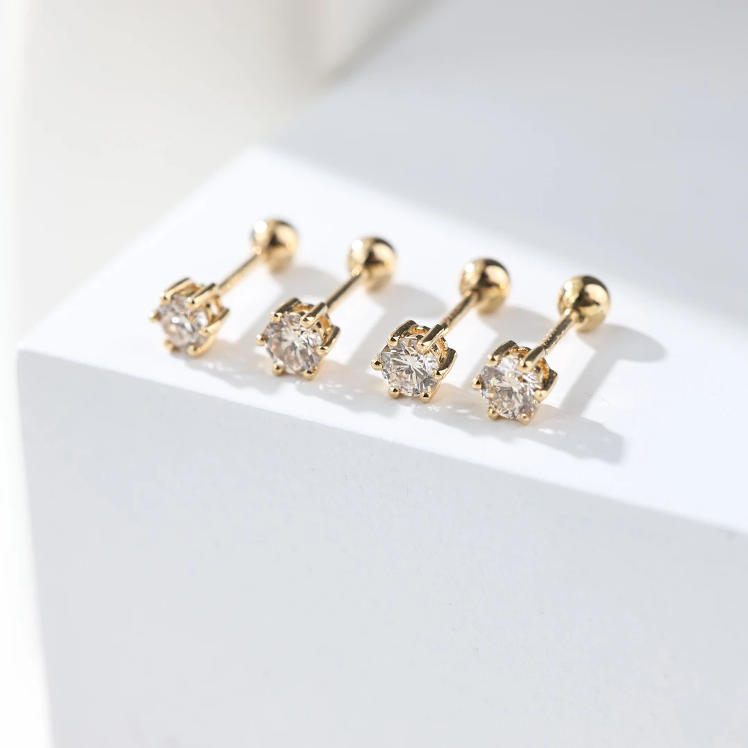 【举石臻选】TA0925-1204-039钻石耳饰18k（一对/多样性发）Z