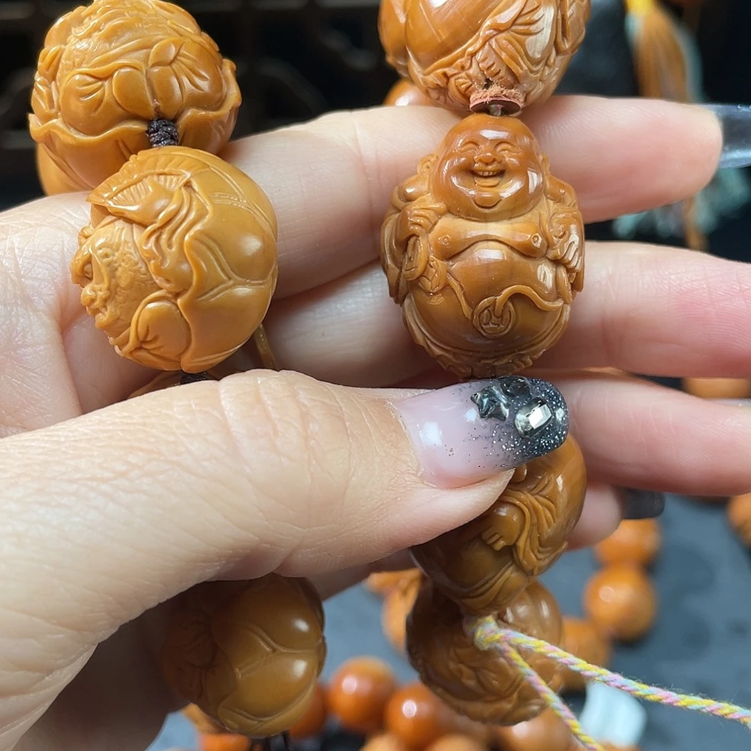 雄***架橄榄核手串/手链米勒