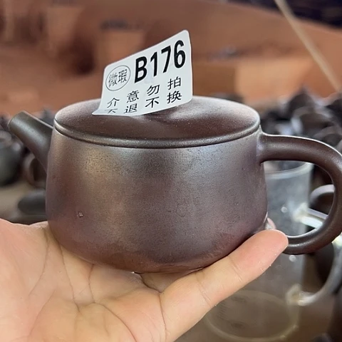 梨***雪戬谷龙窑柴烧茶壶176