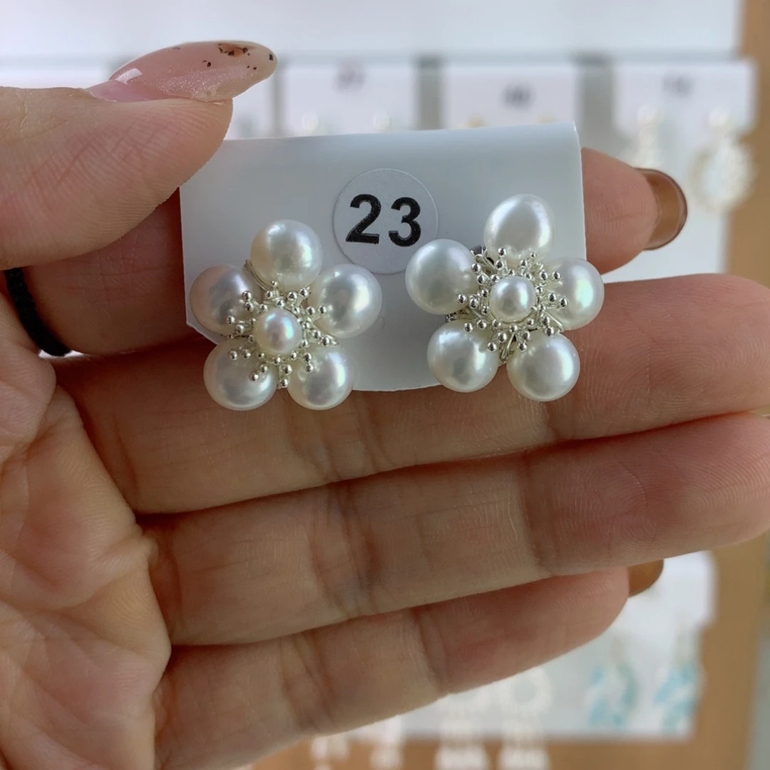 未镶嵌耳饰淡水珍珠