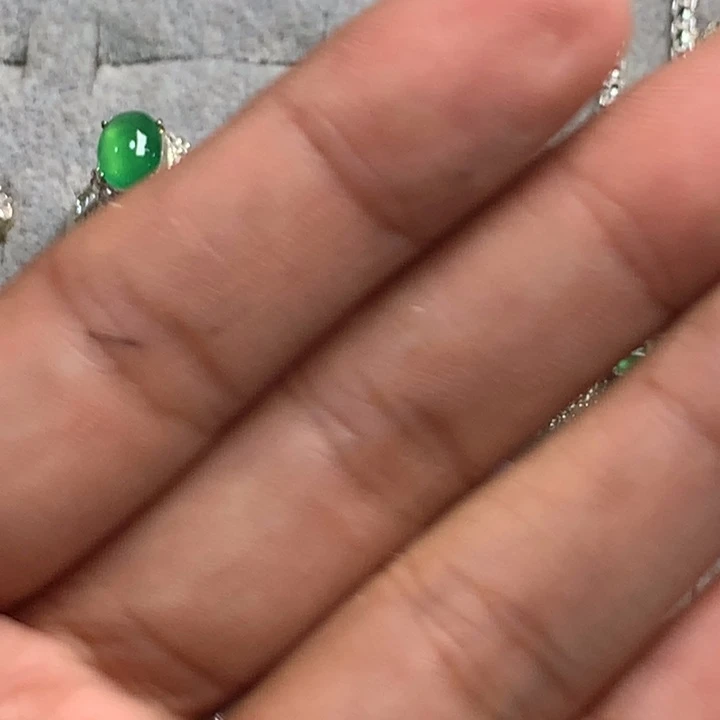 未镶嵌翡翠耳饰天然翡翠戒面