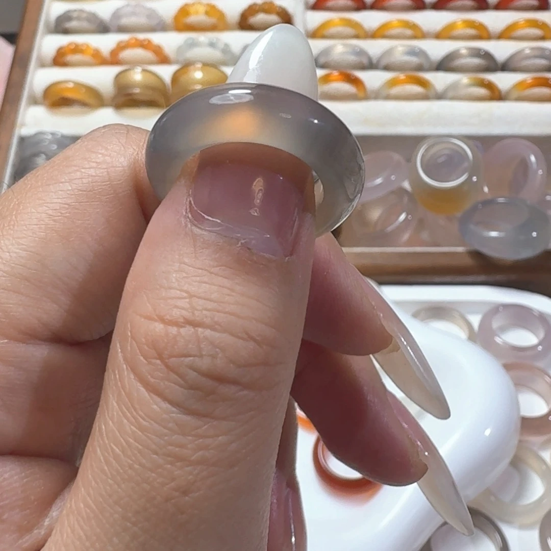 合金戒指玛瑙/玉髓159港12