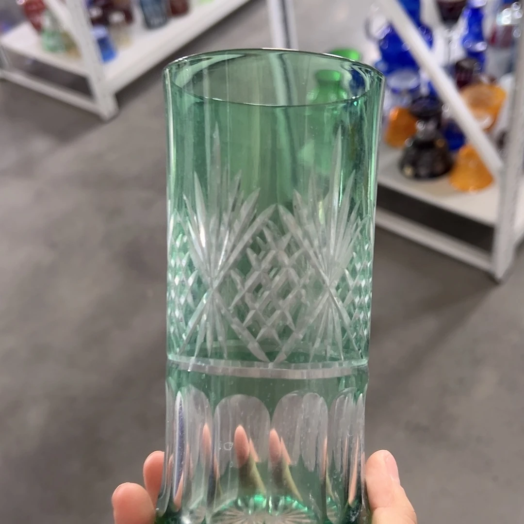 水晶玻璃高脚款微瑕一个
