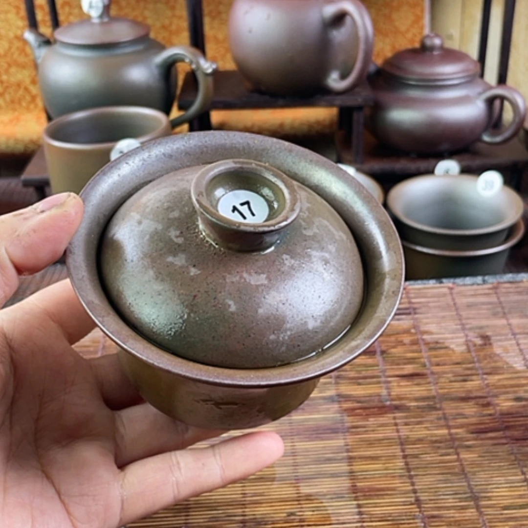 【闪购商品】晓***姐柴烧盖碗容量200毫升左右瑕疵福利