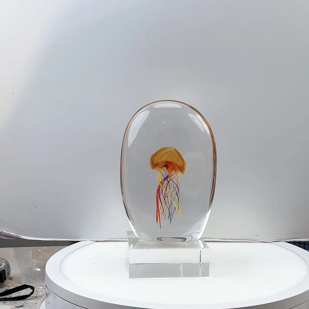 茶盏琉璃水晶摆件