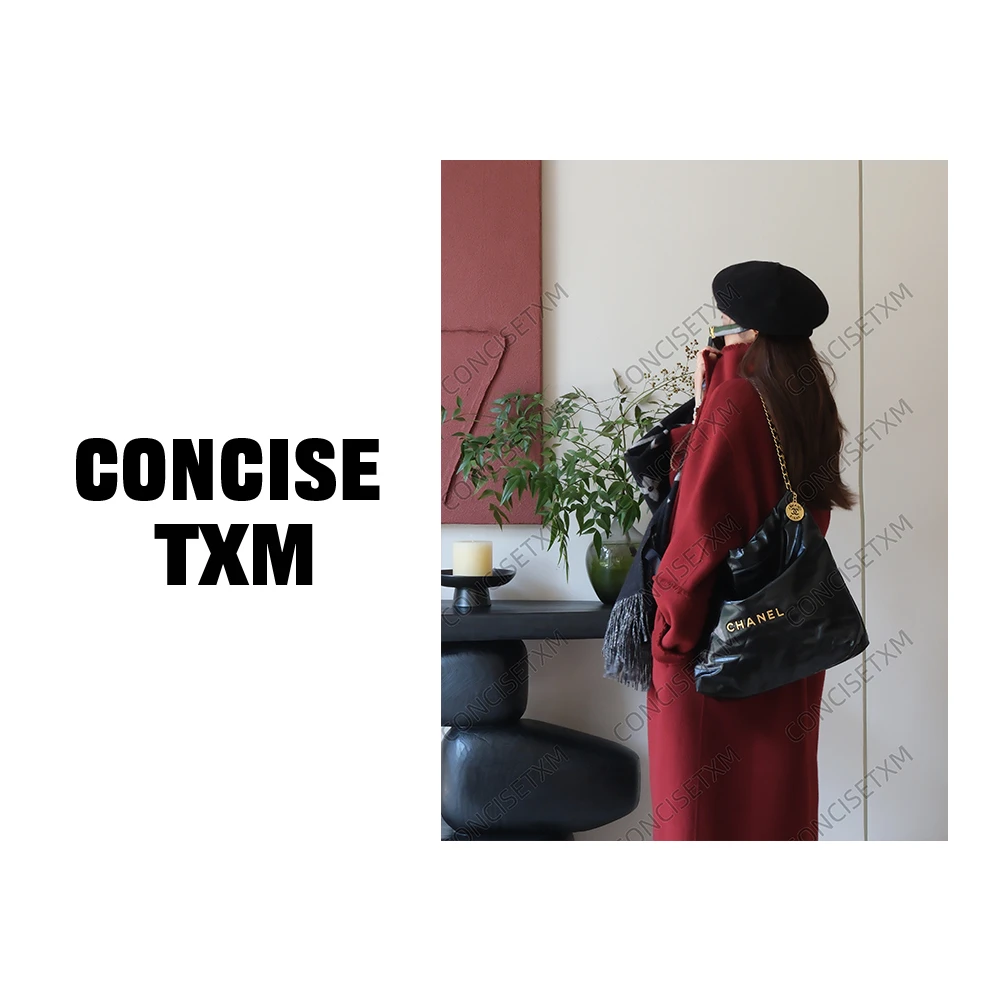 【唐小木】嘘嘘大衣 秋冬时尚轻奢韩版宽松长款毛呢大衣  DY0692