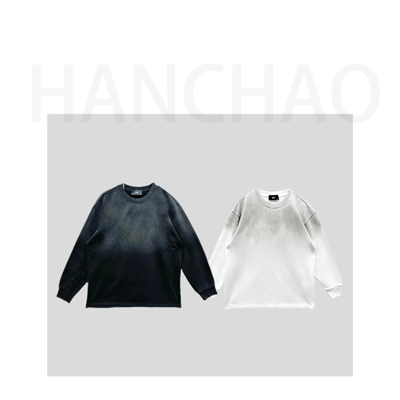 3号链接【耳机】欧洲站圆领套头重磅纯棉400g卫衣潮流百搭217