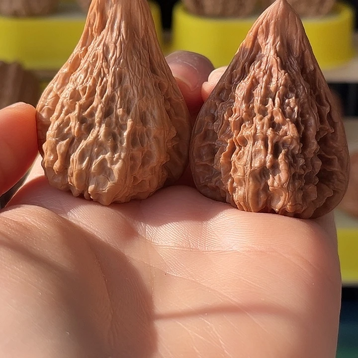 关***风吊坠文玩核桃官帽异形